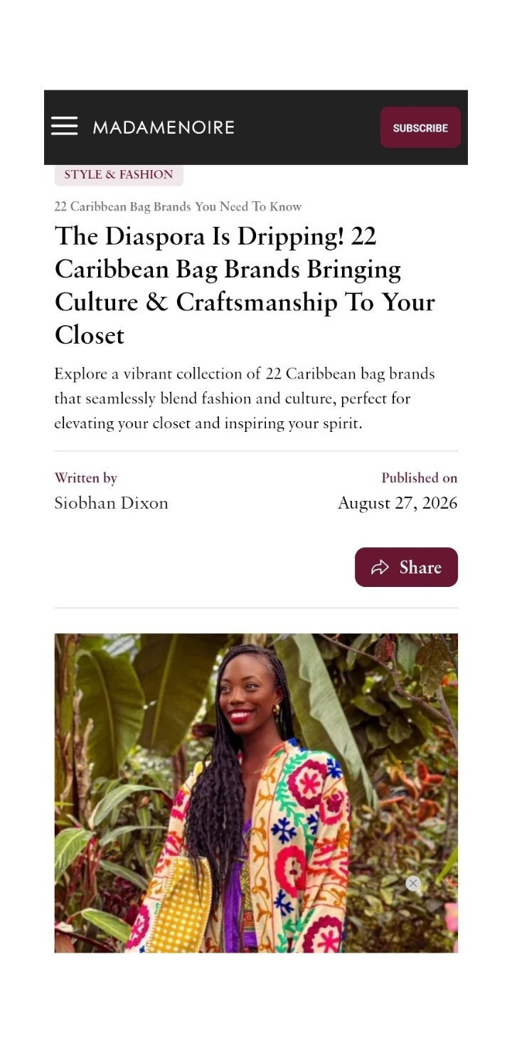 Madame Nior Features Designs by Fiona Kimberly  Bags