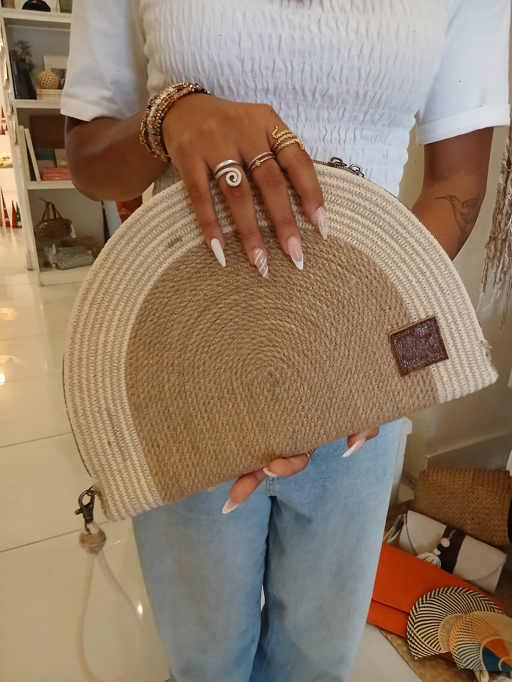 Fifi Fan Clutch Purse