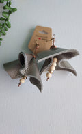 Unique Hadcrafted Leather Statement Earrings limited-edition