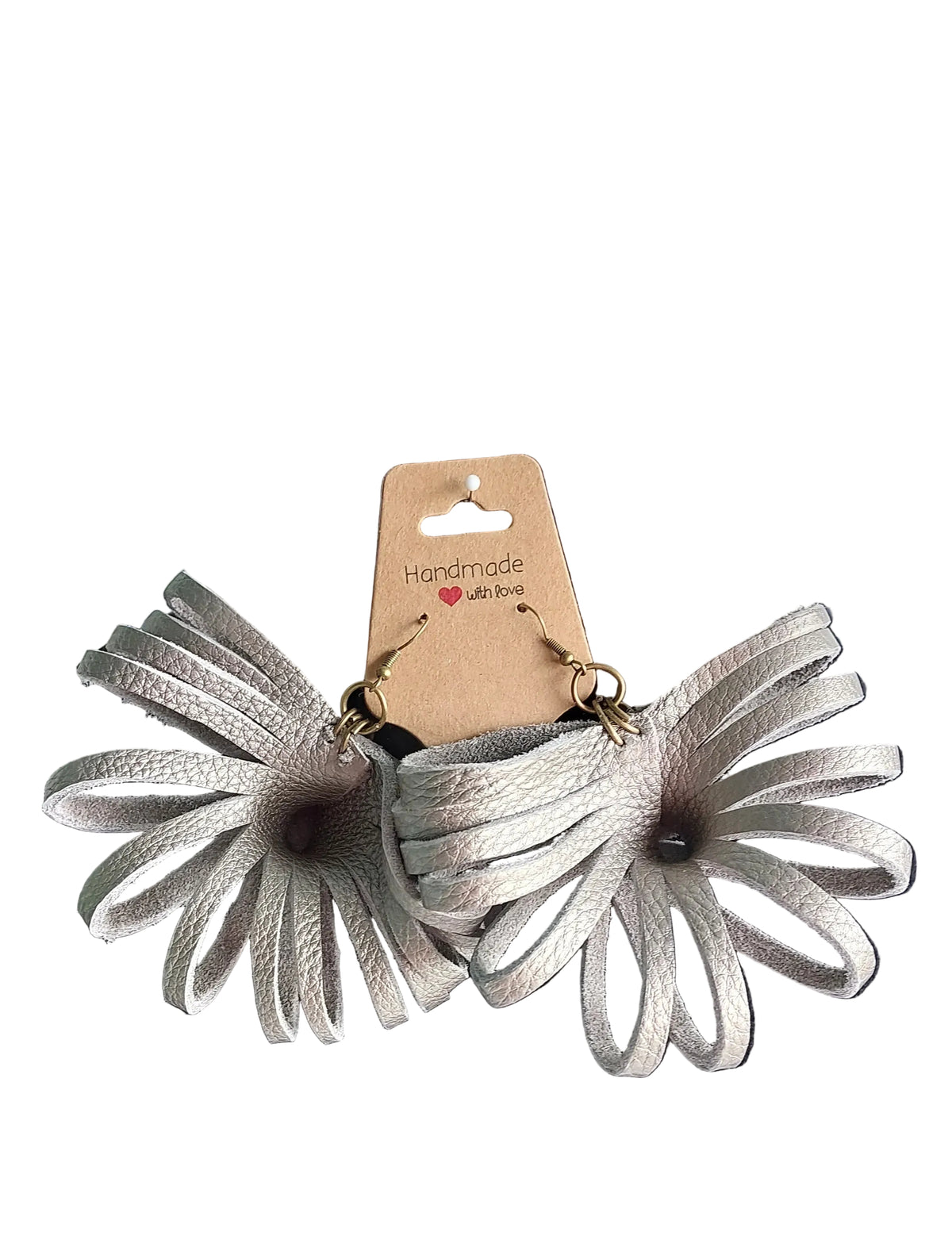 Ilene Leather Handcrafted Statement Earrings